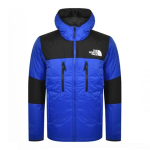 The North Face 'Himalayan' Men's Hooded Jacket Quited Coat BLUE size S M L XL - Picture 1 of 3
