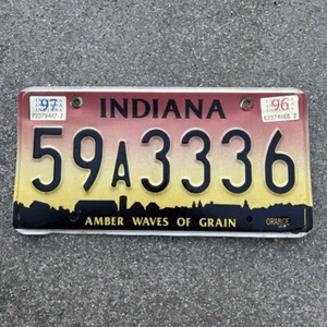 Original US Auto Kennzeichen Nummernschild USA 🇺🇸 Indiana - Bild 1 von 5