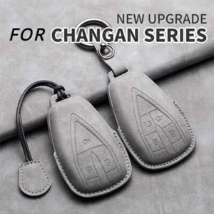 Leather Car Key Case Cover for Changan UNIT UNIK CS35 Plus CS55 Plus CS75 X7 X5 - Picture 1 of 30