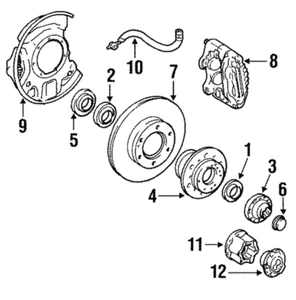 Genuine Toyota Bearing Flange 43421-35010 - Picture 1 of 1
