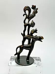 1930er Art Deco Richard Rohac Wien Bronze Figur Stadtmusikant Bremen RR - Bild 1 von 12