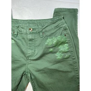 Destination Disney Little Mermaid Skinny Jeans, Green Size 5 - Picture 1 of 7