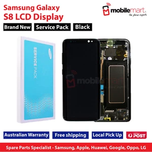 Samsung Service Pack Galaxy S8 G950 LCD Digitizer Touch Screen w Frame - Picture 1 of 5