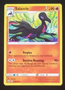 Espada y Escudo Jugarros Pokémon Salazzle - Estilos de Batalla 028/163 Raro Casi Como Nuevo - Imagen 1 de 2