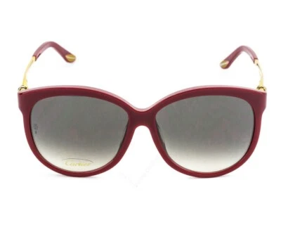 Cartier Trinity Burgundy 3T Finish Decor Women's Sunglasses ESW00039 - Image 1 of 4