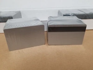 Tarjetas Mag HiCo Plateadas de PVC 3 pistas, CR80 .30 mil, banda magnética - paquete de 100 - Imagen 1 de 5