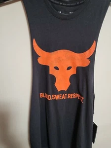 2-NWTS-Men's Project Rock Tank tops purple black/MEDIUM - Picture 1 of 4