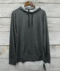 RBX Athletic Shirt Mens Size Medium Grey Polyester Hoodie Pullover Shirt New - Picture 1 of 3