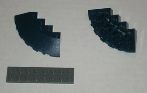 LEGO NEU 6x6 dunkelblauer Stein runde Ecke (2X) 6170124 Stein 95188 - Bild 1 von 1