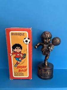 PLAYME SPORT BILLY REF 826 PENCIL SHARPENER SOLID METAL SACAPUNTAS VINTAGE NEW - Imagen 1 de 17