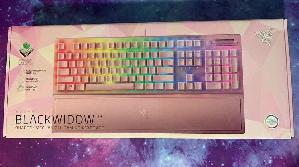 Razer BlackWidow V3 Mechanical Gaming Keyboard: Pink! - Image 1 of 4