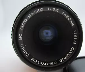 Olympus Zuiko G.Zuiko 50mm f/3.5 Macro OM-Mount Prime Lens for SLR DLSR GREAT!@ - Picture 1 of 4