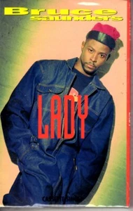 NEW Bruce Saunders Lady 1992 Cassette Tape Single Rap Hiphop - Picture 1 of 2
