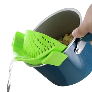 Kitchen Strainer Snap 'n Strain Pot and Pasta Strainer Set of 2 - Picture 1 of 12