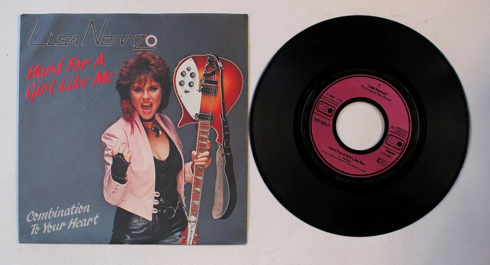 Lisa Nemzo Hard For A Girl Like Me GER 7in Vinyl Single 1985 Hardrock Mainstream - Bild 1 von 1