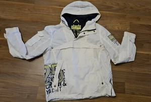Camp David Herren Jacke, Gr. L, Weiß -Grau mit Kaputze. - Bild 1 von 7