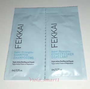 FEKKAI Super Strength + shampoo 0,2 once/6 ml + balsamo 0,2 once/6 ml dimensione campione - Foto 1 di 2