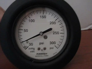 STRUMENTO MARSH~H2024 MANOMETRO~3,5"" 1/4"" NPT -30Hg-300 PSI~NUOVO CON SCATOLA - Foto 1 di 2