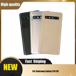 Funda trasera de vidrio para batería para Samsung Galaxy S10 5G con lente de cámara AAU - Imagen 1 de 11