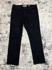 Pantalones de mezclilla BKE con hebilla para hombre 36R negros Nolan pierna recta 36x32 - Imagen 1 de 12
