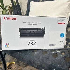 Cartouche de toner cyan authentique Canon 732 6260B002 i-SENSYS LBP7780C NEUF - Photo 1/6