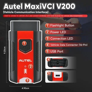 Autel MaxiVCI VCI 200 Bluetooth For Diagnostic Interface MS906 PRO ITS600K8 - Picture 1 of 13