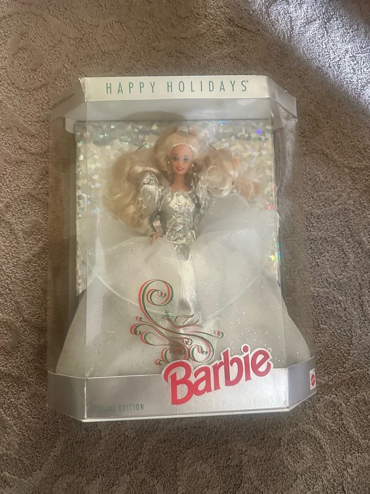 Happy Holidays Barbie Doll Special Edition Vintage 1992 Crystal & Silver READ⬇ - Image 1 of 1