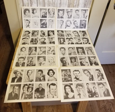 SONG ROUNDUP 复古乡村传奇收藏卡 未切割 8 张 8 张卡 — 第 1/4 张图片