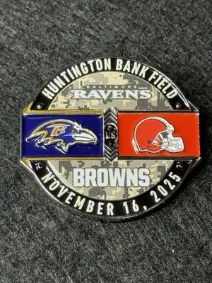 Cleveland Browns vs Baltimore Ravens 11/16/2025 Salute to Service NFL Football - Image 1 of 4