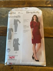 Neu Simplicity Misses Amazing Fit Strickkleid Schnittmuster US 10 - 18 K8734 - Bild 1 von 2