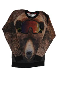 Designal Girls Crewneck Long Sleeves Ribbed Pullover Sweater Brown Size 13/14 - Picture 1 of 3