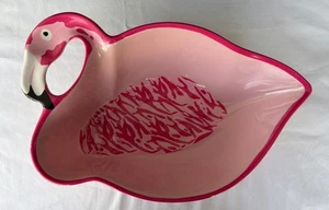 Große Servierschale in rosa Flamingoform Melamin - Bild 1 von 17