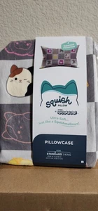 "Squish Squares Gray" Squishmallow King Size Pillow Case for new SquishPillow - Picture 1 of 4