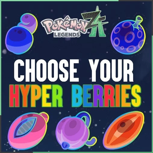 Choose Your Hyper Berries Pokémon Legends Z-A Item Any Berry Pokemon ZA Items
