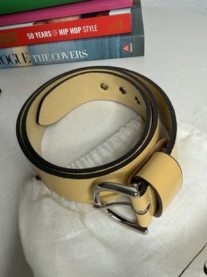 Coach желтый кожаный ремень большой новый! - Изображение 1 из 4