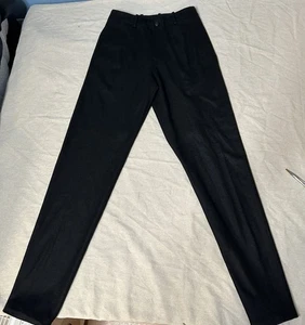 Emporio Armani Made in Italy Black Wool Trousers Pants Slim Fit 28” Waist B2 - Picture 1 of 5