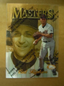 1997 Topps Finest Cal Ripken Jr.RARE MASTERS w/Peel off Coating Film # 334-M1 - Picture 1 of 2