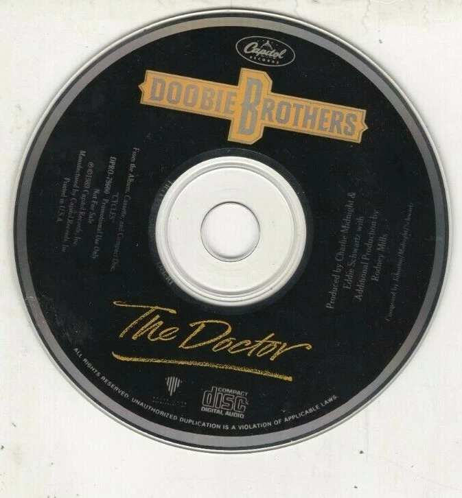 DOOBIE BROTHERS The Doctor 1 TRK RADIO PROMO DJ CD single 1989 - Image 1 of 1