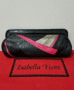 ISABELLA FIORE SUNRISE JEANNIE SCHWARZ LEDERHANDTASCHE - Bild 1 von 8