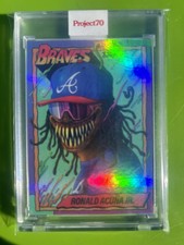 2021 Topps Project 70 Ronald Acuna Jr Rainbow Foil /70 Misprint Super Rare