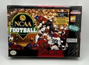 NCAA Football (Super Nintendo SNES 1994) *New & Sealed* Factory H-Seam US NTSC - Picture 1 of 6