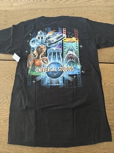 Universal Studios Florida Ride The Movies ET Jaws Back To The Future T-Shirt NEW - Picture 1 of 7