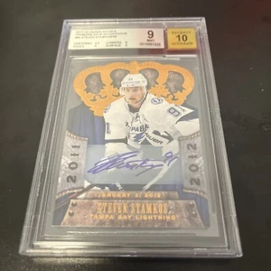 2011 Panini Crown Royale Steven Stamkos Premier Date Autographs #84 /99 BGS 9 - Picture 1 of 3