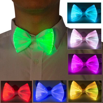 Corbatas LED Iluminadas, Brillantes 7 Colores Para Fiesta Regalo Cumpleaños Club Foto 1 de 4