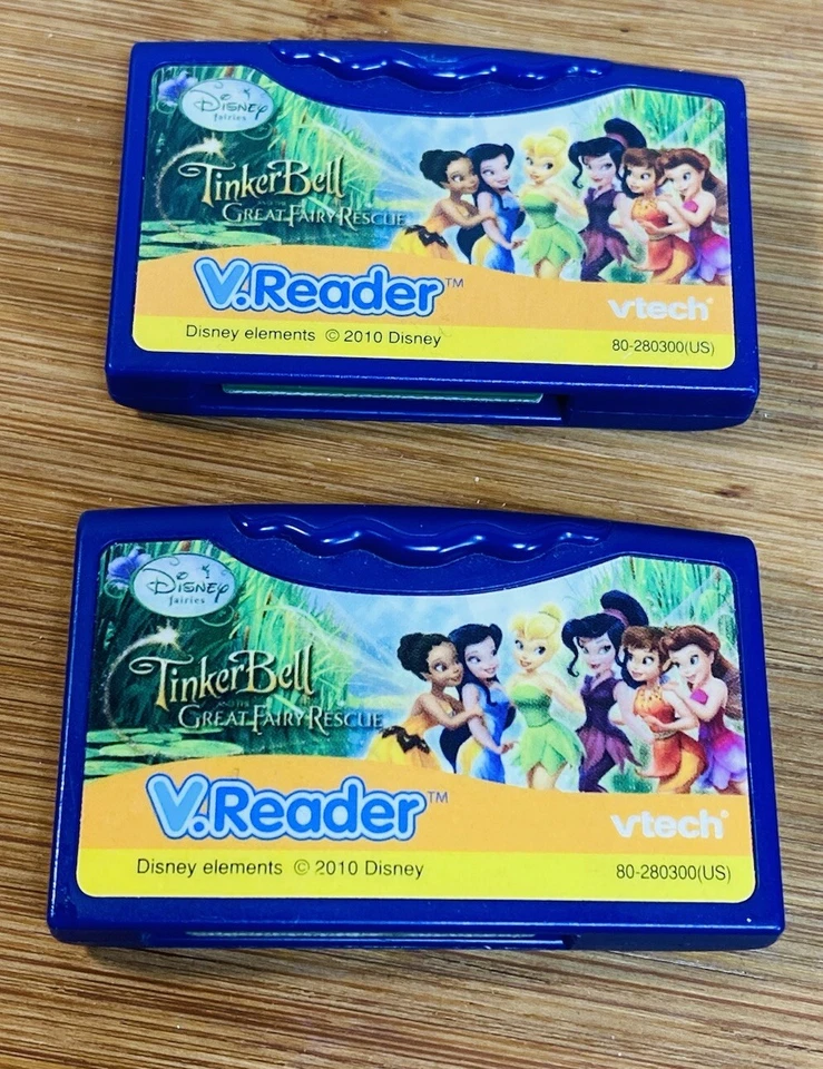 VTECH V.READER DISNEY FAIRIES TINKER BELL &THE GREAT FAIRY RESCUE GAME CARTRIDGE - Image 1 of 2