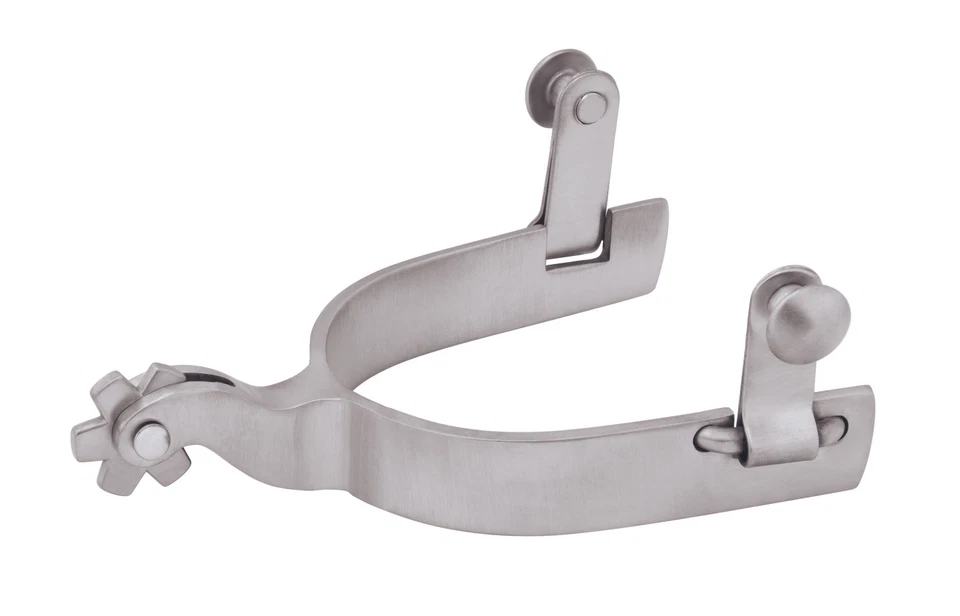  Espuela de acero inoxidable para hombre, banda lisa, vástago de 1 1/2", 25-7753 Foto 1 de 1