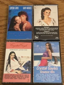 Crystal Gayle 4 Cassette Tape Lot: Greatest Hits, Somebody Loves You, Classic…. - Picture 1 of 2