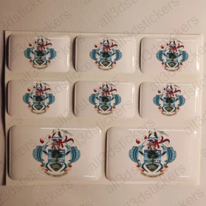 Adesivi Seychelles Adesivo Emblema Stemma Seychelles Resinati 3D Resinato Resine - Foto 1 di 1