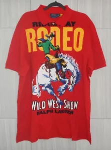 Polo Ralph Lauren 1992 Rodeo Wild Wild West RED Ridgeway snowbeach XXLARGE - Picture 1 of 5