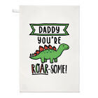 Papa You're Roarsome Dinosaure Torchon Pères Jour Worlds Best Awesome Blague